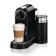 Nespresso Citiz Espresso Coffee Machine with Aeroccino Milk Frother In Black