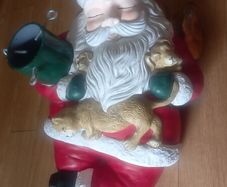 vintage santa tree holder