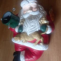 vintage santa Christmas tree holder