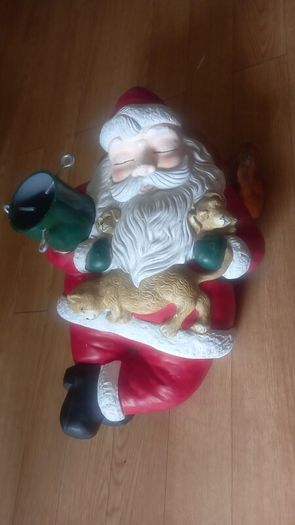 vintage santa tree holder
