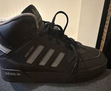 adidas Originals Drop Step Mid Black/Grey Trainers