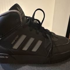 adidas Originals Drop Step Mid Black/Grey Trainers