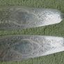 Antique Victorian-era Floral Silver Plate Butter Knifes Image 2