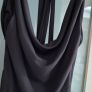 H&M black full length cowl fronted backless strappy dress Sz 12 UK - Rrp 69.99 (New) Image 4