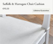 New Neptune Suffolk and Harrogate chair CUSHION x 2 in Archie misty grey