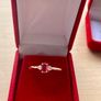 Two rose gold plated silver dress rings/ promise ring Image 6