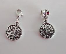 Tree of Life Charm - Pandora Style / Lobster Clasp