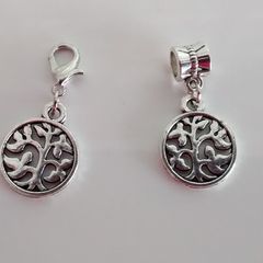 Tree of Life Charm - Pandora Style / Lobster Clasp