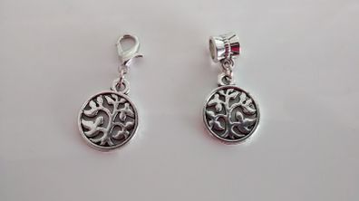 Tree of Life Charm - Pandora Style / Lobster Clasp
