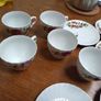 Ironstone Washington pottery hanley England, 5 tea cups and saucers Image 7