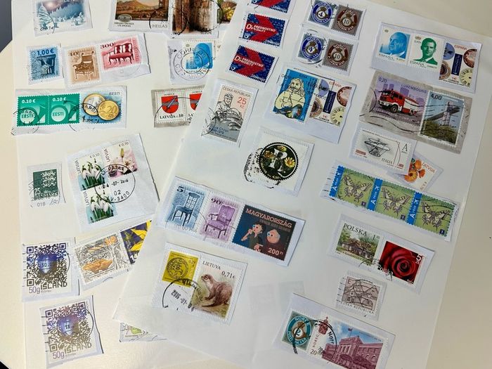 Used European stamps
