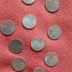 10 Austrian 10-Schilling Silver coins