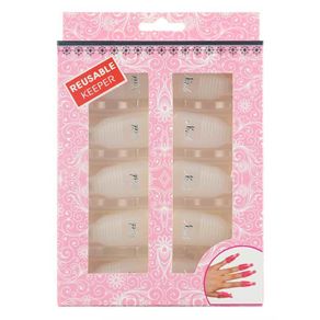 Reusable Keeper Plastic Remover Cap Soak Off Clip - WHITE