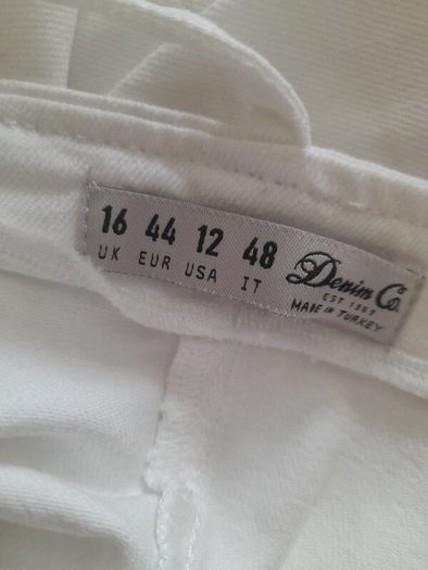 ladies white denim dress