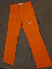 MISBHV Orange Straight-leg Trousers