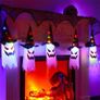 FREE SHIPPING Halloween Decorations Outdoor, Hanging Ghosts, Flying Ghost Hats, 5Pcs Halloween Glowing Witch Hats with Led LIghts, Scary Halloween Decor Outdoor Indoor for Home Image 5