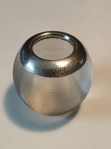 Magnificent 1902 Sterling Silver Glass Crystal Match Striker