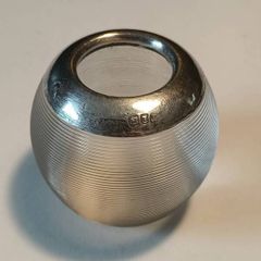 Magnificent 1902 Sterling Silver Glass Crystal Match Striker