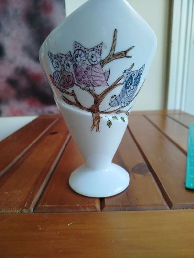Porcelain vase by Meadows and Byrne