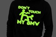 Don't touch my BMW hoodie glow in the dark hoodie BMW jumper hooded bmw