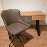 Solid Oak Office Desk Image 8