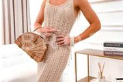 Boho Knitted Dress With Fringes  6-12