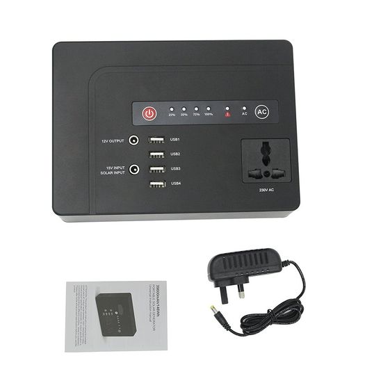 42000mAh 250W (Max) Power Bank  AC Outlets & 4 USB Ports Universal Travel Charger