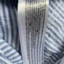 linen wide leg trousers Mango blue stripes linen rich blend size 40 new Image 7