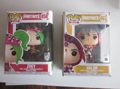 Funko Pop! Fortnite  Zoey#458 and Valor #463