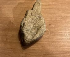 Rock shaped like a middle finger