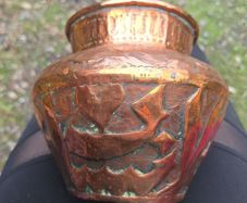 Antique persian or middle eastern copper pot