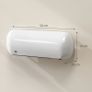 Ceramic Electric Heater with Fan Adjustable Thermostat Wall Mounted Image 8