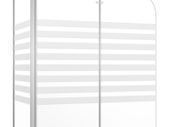 Bath Enclosure 120x68x130 cm Tempered Glass Stripe