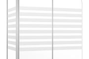 Bath Enclosure 120x68x130 cm Tempered Glass Stripe