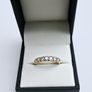 Vintage 9ct Yellow Gold 7 Stone Diamond Ring Image 2