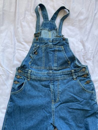 Blue denim dungarees