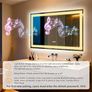 LED Bathroom Mirror with Lights,Bluetooth Dual Speaker,Anti-Fog,3 Color Temperature,Dimmable Brightness,Memory Function,Waterproof,Wall Mount Design,Tempered Glass (3 Light Modes, 120Lx70W CM) Image 3