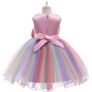 New Girl Embroidered Formal Princess Elegant Birthday Party Dress Size 5-6Years Image 3