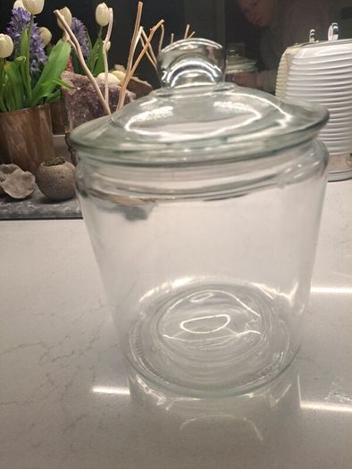 Storage glass jar cookie