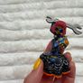 Skylanders Giants Sprocket Golding Figure Woman Red Hair Blue Outfit With Wrench Used Please look at the pictures Image 4