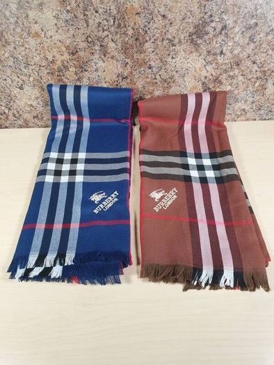 Burberry scarf scarves blue brown tartan check