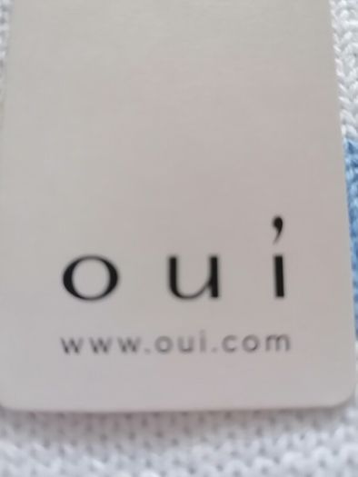 OUI striped white blue jumper UK 10