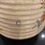 Bramley vintage ribbed biscuit barrel with  silver plated lid . Image 10