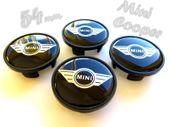 Only 2 ,caps left not full set. MINI BLACK LOGO Mini Cooper 54mm Alloy Wheel Center Caps cap Hub Cover 54