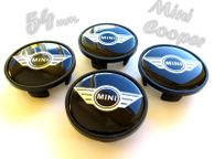 main image for ad Only 2 ,caps left not full set. MINI BLACK LOGO Mini Cooper 54mm Alloy Wheel Center Caps cap Hub Cover 54
