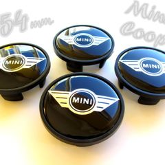 Only 2 ,caps left not full set. MINI BLACK LOGO Mini Cooper 54mm Alloy Wheel Center Caps cap Hub Cover 54