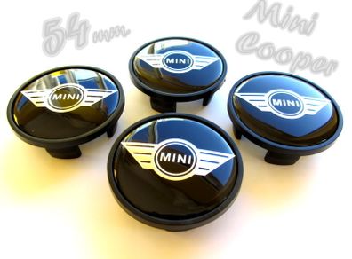 Only 2 ,caps left not full set. MINI BLACK LOGO Mini Cooper 54mm Alloy Wheel Center Caps cap Hub Cover 54