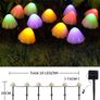 Solar Garden Lights 20 LED Solar Mushroom Lights, Outdoor Waterproof Garden Ornament Mushroom Lights for Pathway Landscape Patio Yard Lawn Backyard Wedding Party (Multicolor) Image 3
