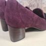 womens Clarks Un Cosmo Go burgundy suede court shoes heels formal buckle Size UK 5 D EU 38 BRAND NEW Image 6