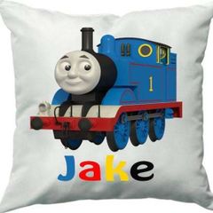 thomas tank train cushion with any personalised name